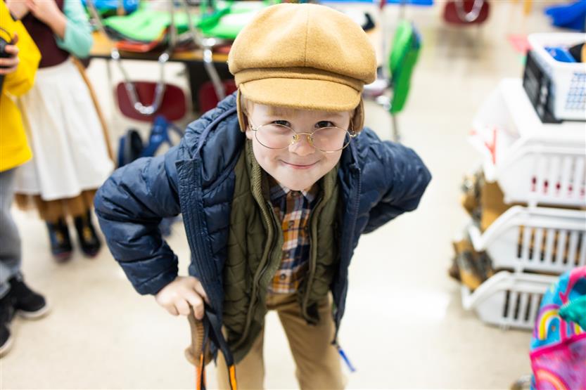 Students celebrate the 100th day of school
